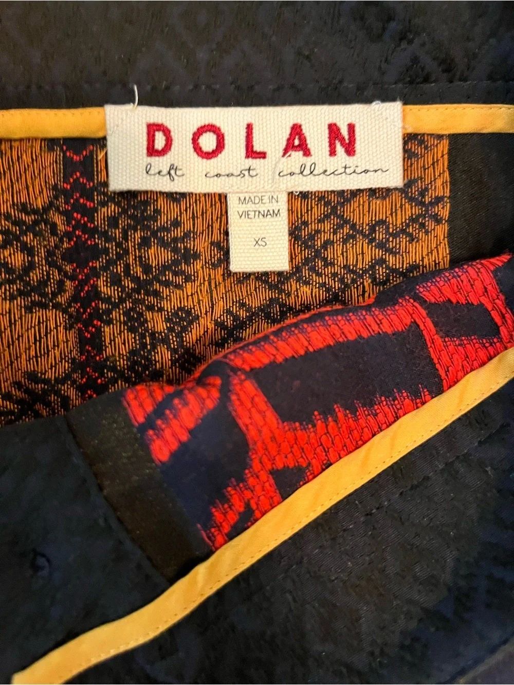 Dolan Left Coast Collection Boho Patchwork Button Front Skirt – XS - Picture 3 of 7